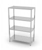 Regał magazynowy, 4 półki perforowane 1100 x 400 x 1800 mm POLGAST 344114 344114
